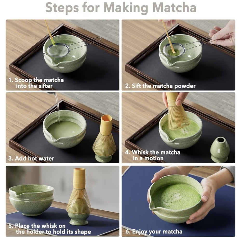 Matcha Tea Set - 7 Piece Set - Picture 5 of 5